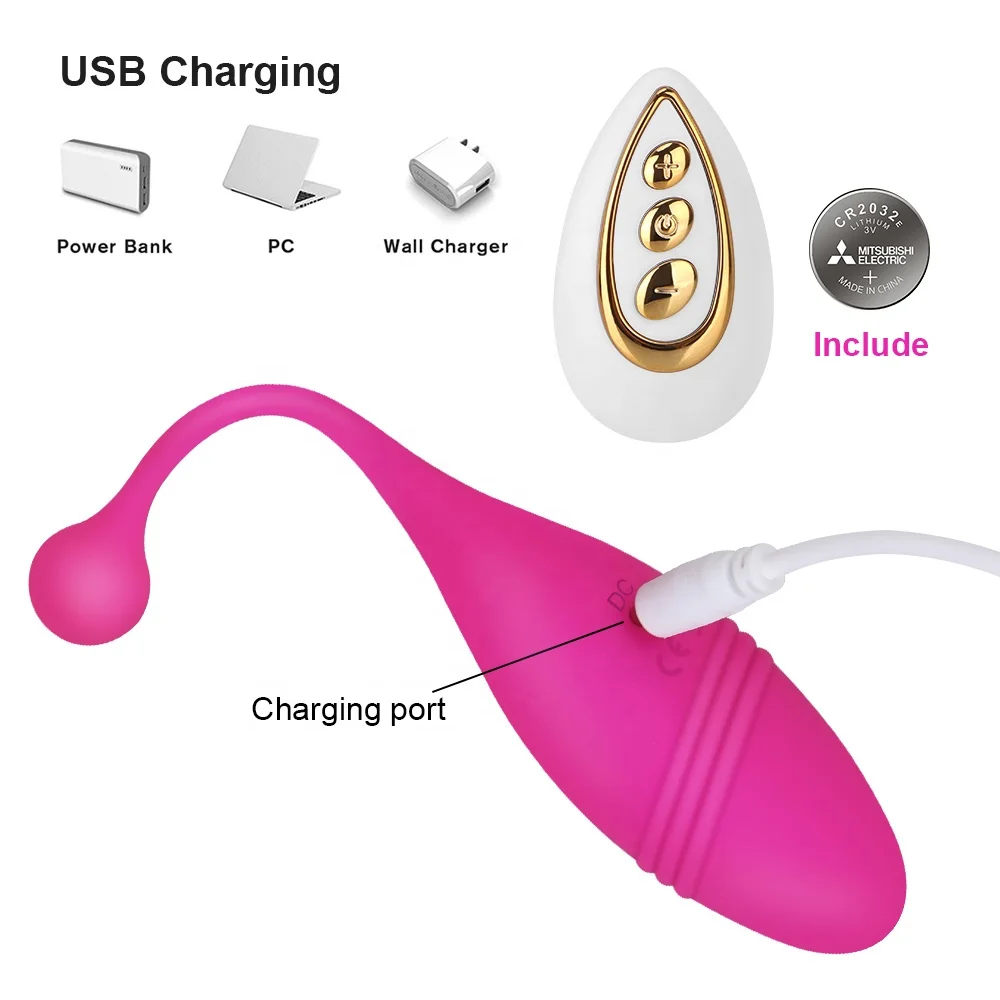 Sextoy Plug Anal/vaginal Vibrant Télécommandé - 7 Vibrations - Rechargeable USB - Violet