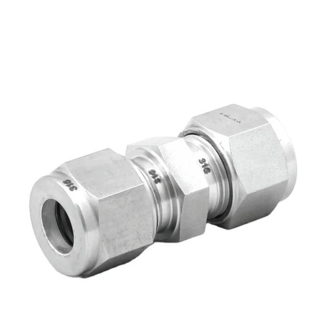 Swagelok type stainless steel tube fitting compression fittings 1/4'' 1 ...