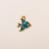 Blue fish pendant