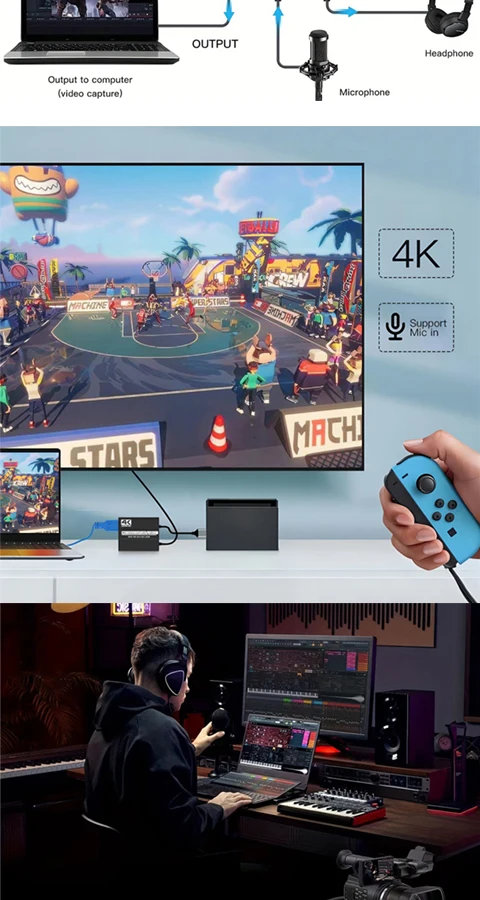 High Quality 4K HDMI Video Capture Card for Game Recording