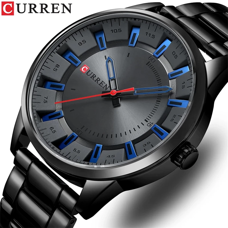 CURREN Sport Men Watch Top Brand Luxury Business Waterproof Male Clock Stainless Steel Quartz Man Wristwatch Gift 8406