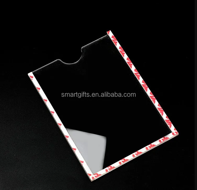 Source Customized wall attached Clear Acrylic Price Tag Holder