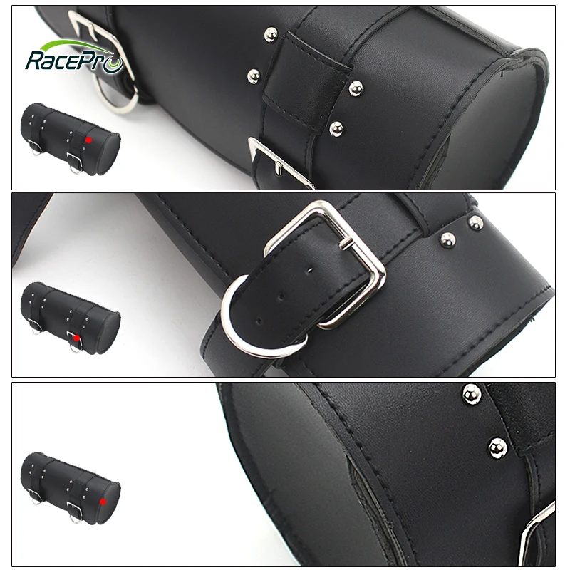 Sac à outils en cuir PU pour Harley Chopper Bobber Cruiser Softail Sportster Honda, sacoche à