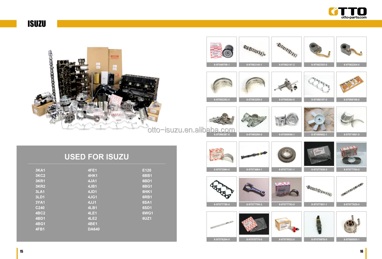 OTTO Excavator Parts - Reliable Fan Belt for Isuzu Molder