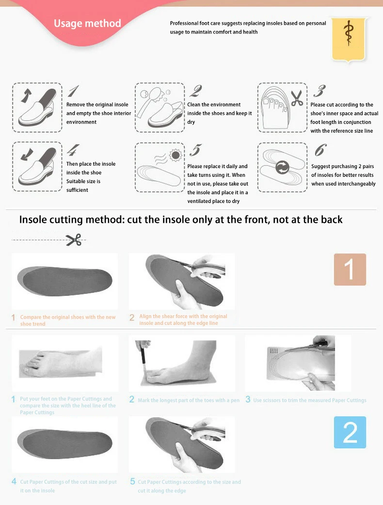Sports Insoles PU Cushion Breathable Shoe Pads