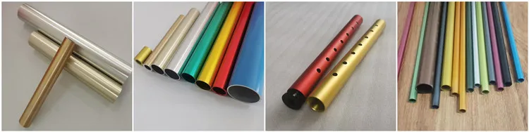 Colourful Anodized Aluminium Tubes Pipes For Wind Chime Aluminum Tubes With Thread And Holes