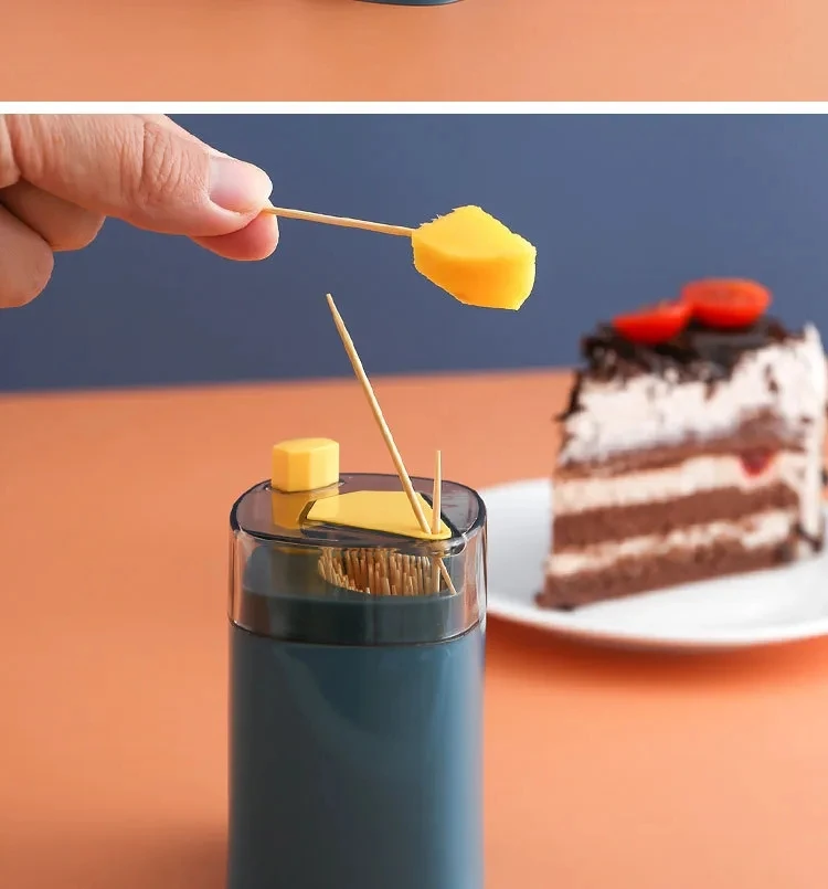 Toothpick Holder Dispensers Popup Automatic Toothpick Dispenser For