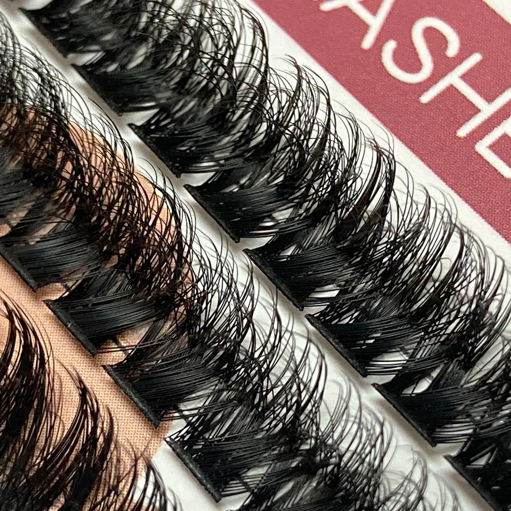 20MM Manga Lash Clusters Lashes Personalized Natural 3D Individual D ...