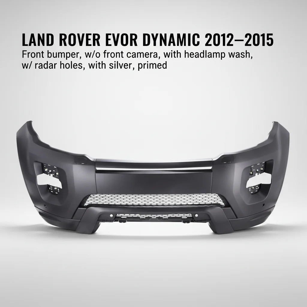 CU0646191-B New Rigenstar Customizable ABS/PP+EPDM-20 Front Bumper W/o Front Camera for EVOQUE DYNAMIC 2012-2015