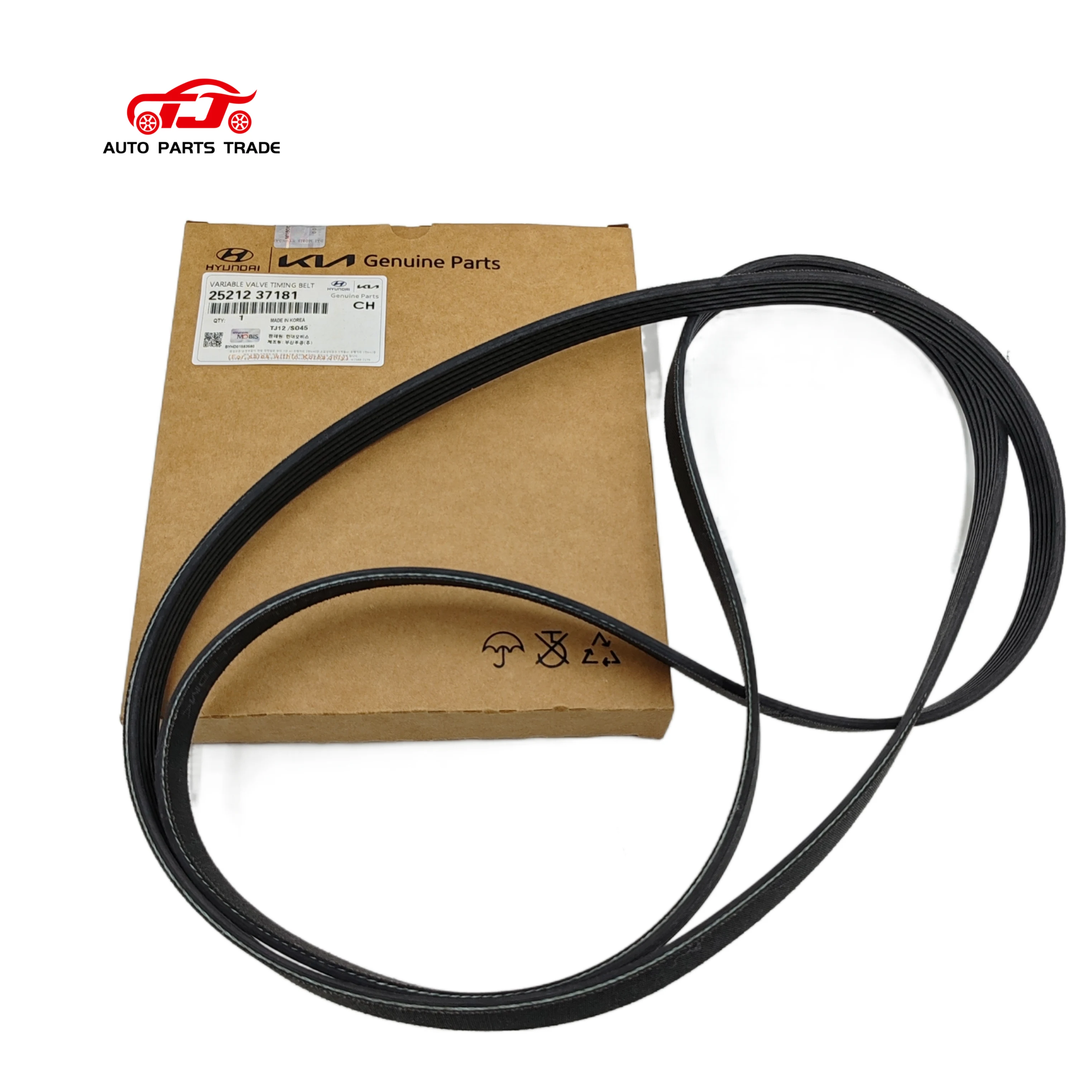 ＊an＊ 25212-37181 Ribbed Belt for Hyundai Kia Engine Coolant Pump