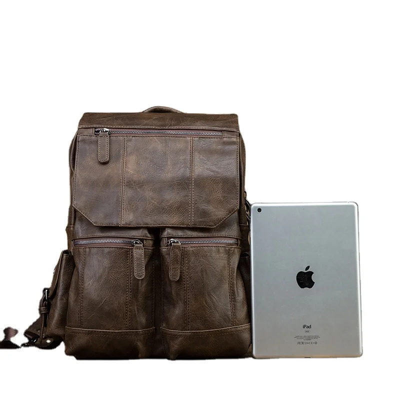 Mochila de piel para portátil 10,5 pulgadas, marca Piquadro - Solohombre