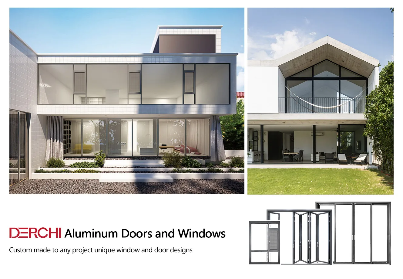 U Factor and SHGC Factor Controlled 136D Contemporary Glass and Aluminum Garage Door with Overhead Concealed Sliding System
