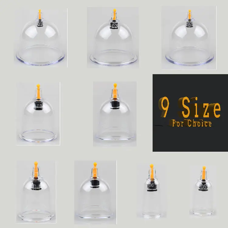 4 Ventouses De Massage En Plastique épais Forme étoile - Pour Relaxation Et Bien-être