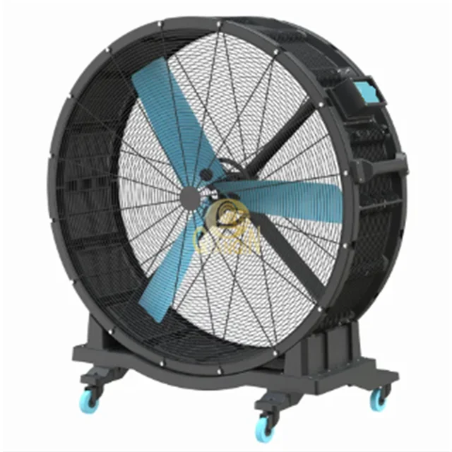 QianQin Big Fan Movable Industrial 1.5m Large Standing Moving Poultry Fan For Chicken Coop