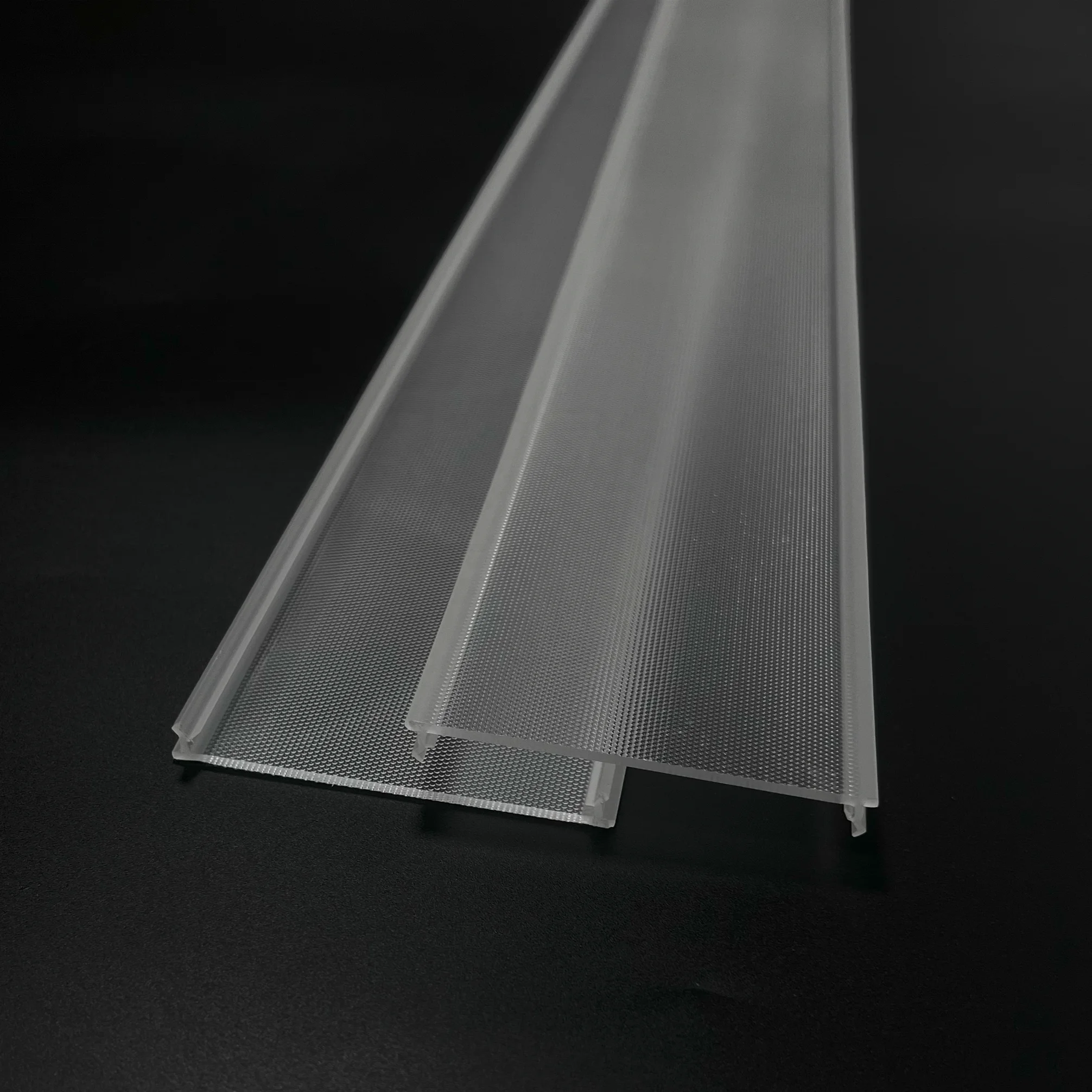 Bming PMMA Acrylic Micro Prismatic Diffuser Led Embossed Linear Light Cover Anti-glare