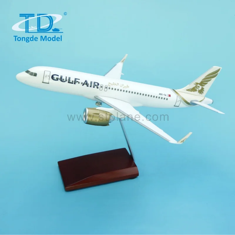 Gulf Air Airbus A320neo 1/150 Scale 25cm Resin Crafted Simulation
