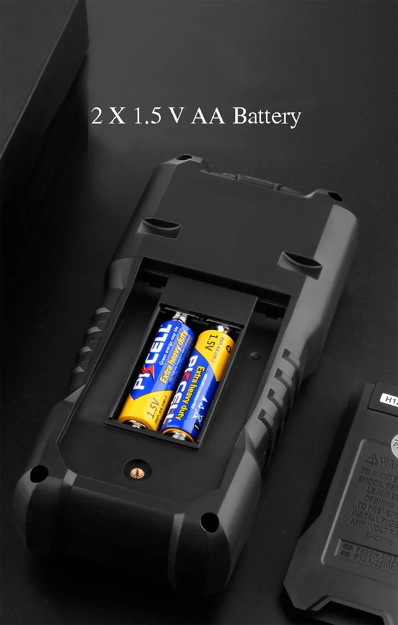 Professional 1000V DC Digital Multimeter with Double Color Backlight and High Voltage Measurement for Industrial Use