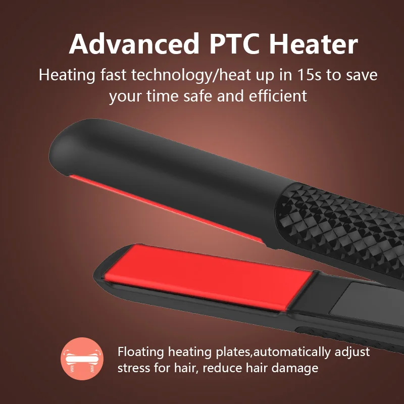 Free Sample 470 Degrees Professional Fast Hair Straightener, Ceramic Gold Flat Iron Hair Straighteners Manufacturers