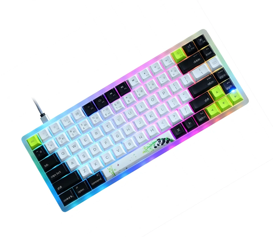 60% RGB Mechanical Gaming Keyboard wireless/2.4Ghz/USB Wired 3 Mode musical keyboard With Provided Gerber Files BOM 7411085