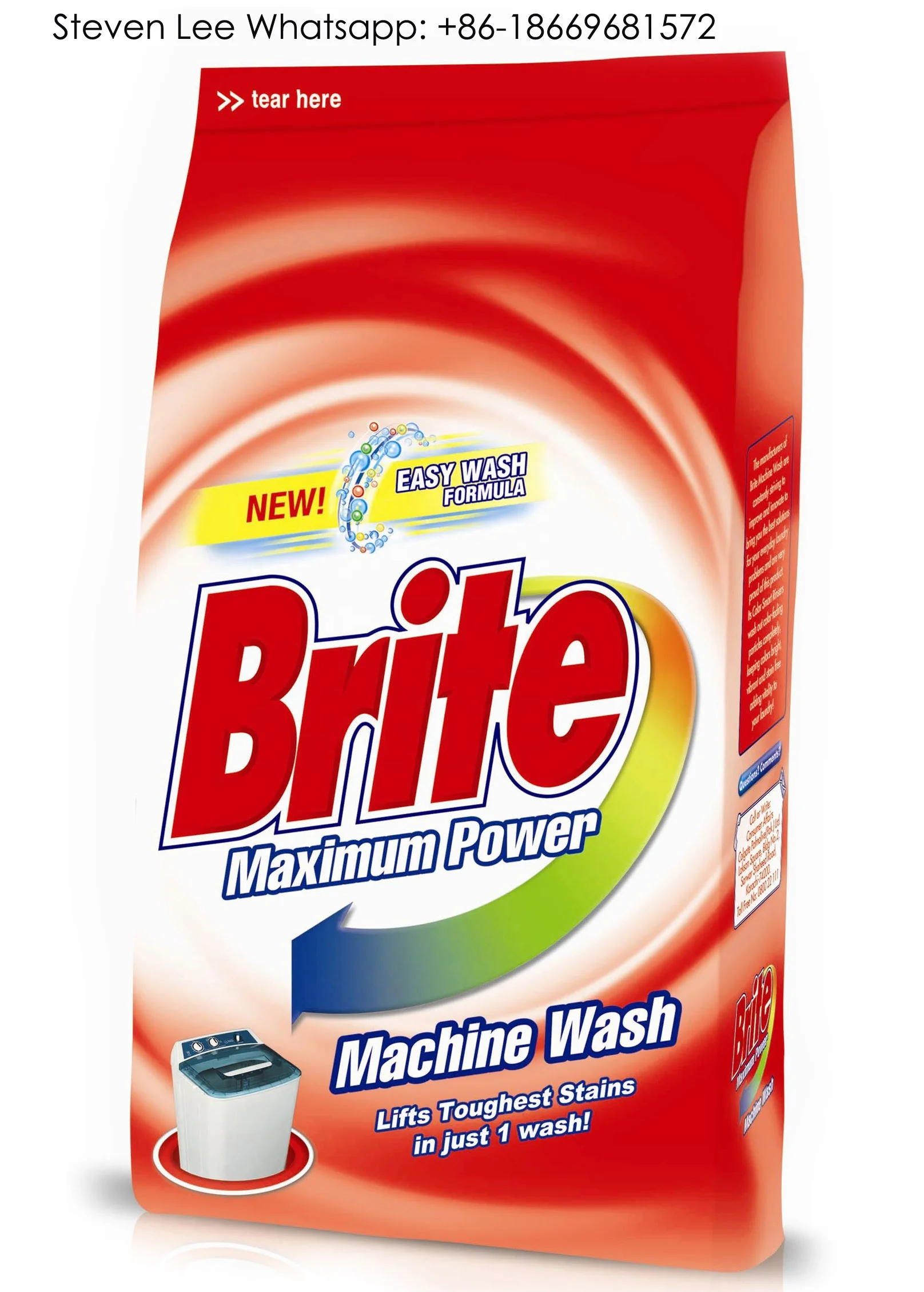 Household Use Kleesoft Washing Powder Detergent Raw Material Algeria for Industry Use