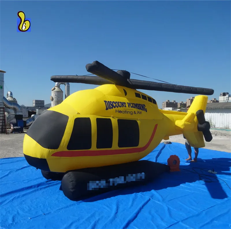 Huge PVC Inflatable Helicopter Model for Advertising