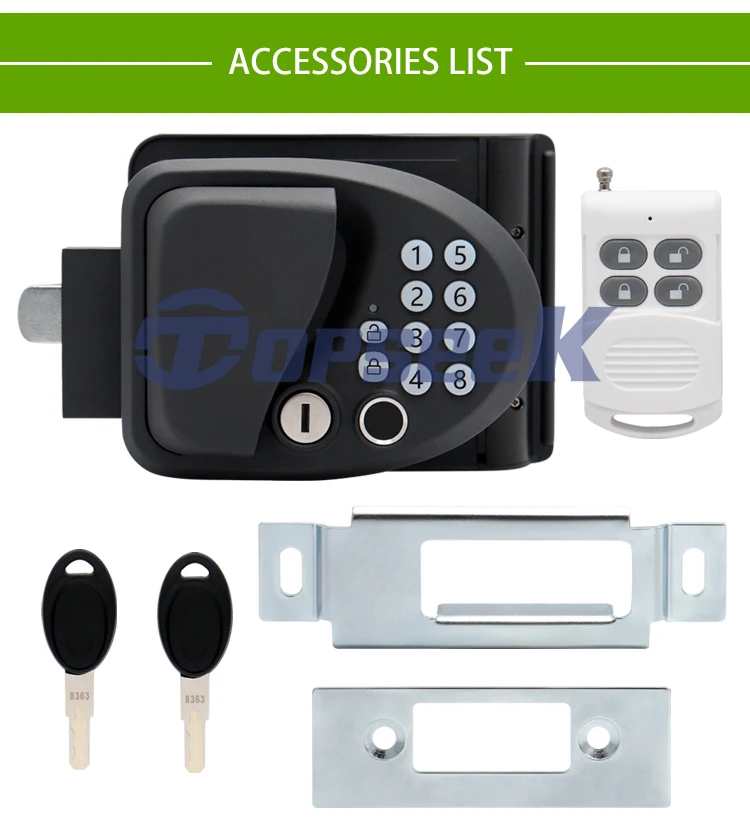 Keyless Smart Rv Entry Door Lock Handle Knob Deadbolt Black Digital Rv