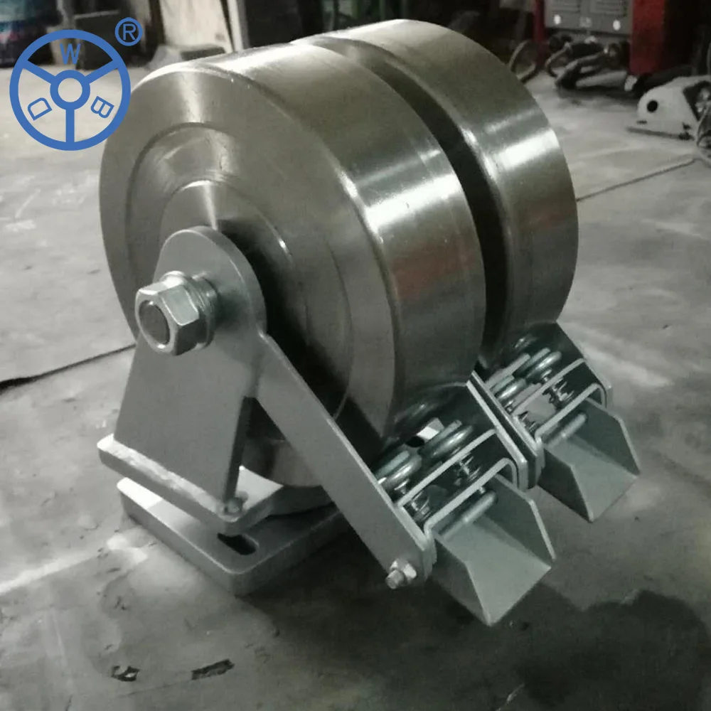 Factory Price 1 to 3 Ton Heavy Duty Pu Twin Wheel 10 Ton Industrial Caster Dual Wheel
