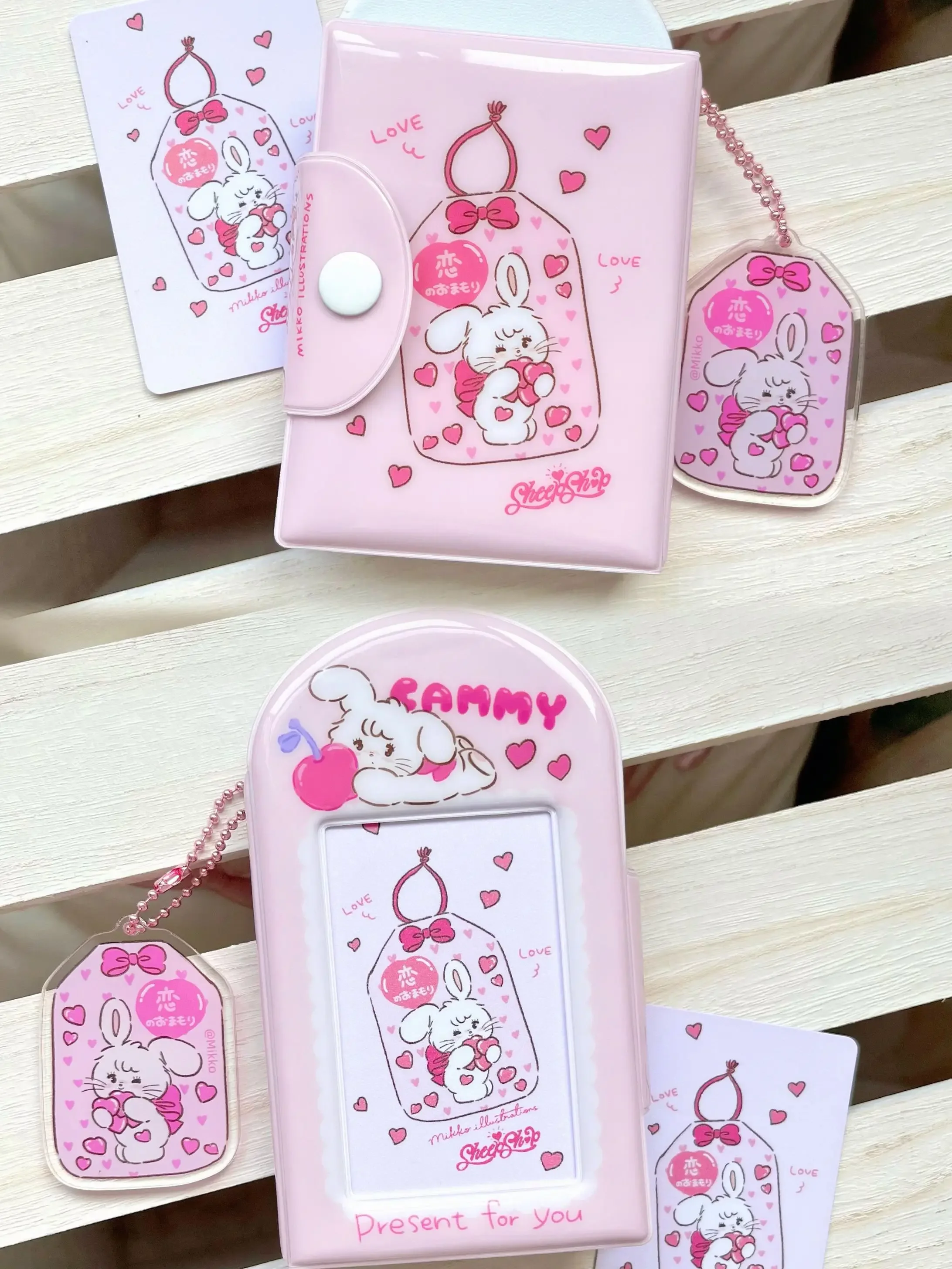 かわいい漫画4カットフォトカードホルダー1グリッドカード