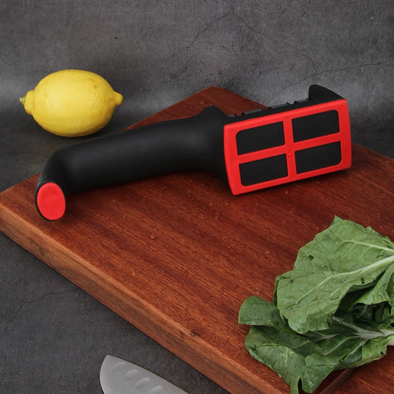 Kitchen Knife Sharpener Three-stage Sharpener Lightweight Fast and Non-slip Manual Sharpening Tool Kitchen Accessories