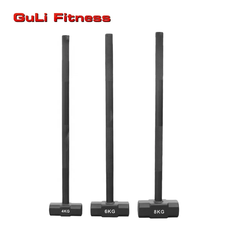 Guli Fitness Physical Training 4/6/8kg Sledge Gym Hammer Functional Power Training Hammer Fitness Rubber Tires Hammer