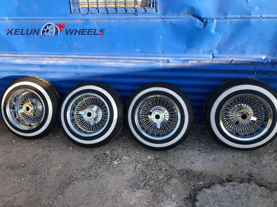 Chrome Spoke Wire Wheel 13 Inch Rims, Dayton Wire Wheels, Steel