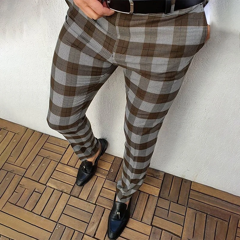 Mens Striped Dress Pants - Slim Fit & Travel Friendly Mens Striped Dress Pants - Slim Fit & Travel Friendly