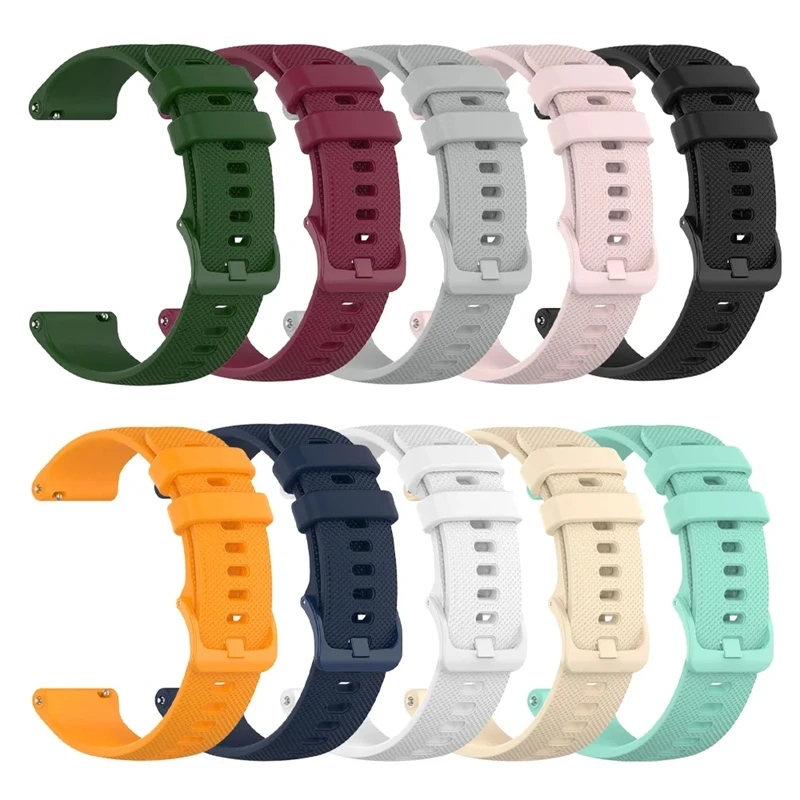Silikon Armband 20mm Für Garmin – Kompatibel Mit Vivoactive 6/5, Venu Sq 2, Forerunner 165 Uvm.