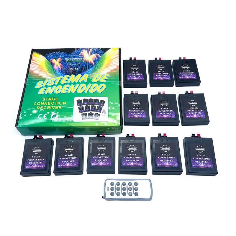 Wireless Remote Control Fireworks Firing System 12 Channel Blasting Balloon Fireworks Ignition Device Fire Control Systems
