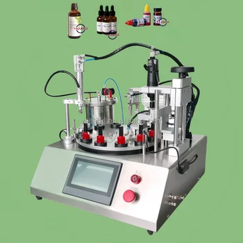 Professional Service Peristaltic Pump Monoblock Perfume Liquid Vial Roll-on Vial Bottle Glass Dropper Filling Capping Machine