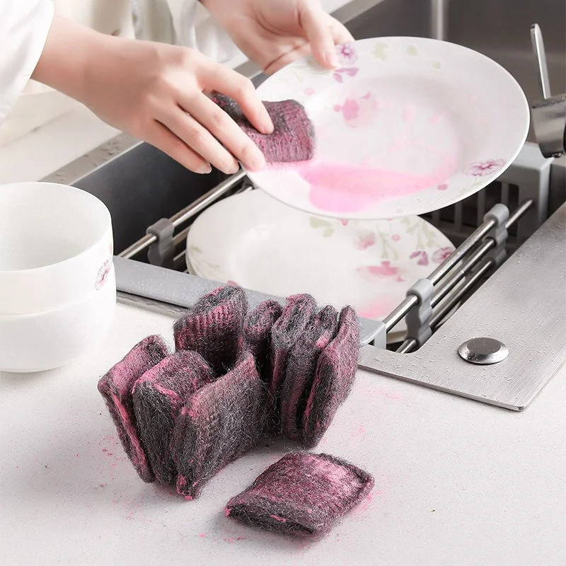 Wholesale China Steel Wool Roll Scrubber Scourer Bulk Kitchen Cleaning