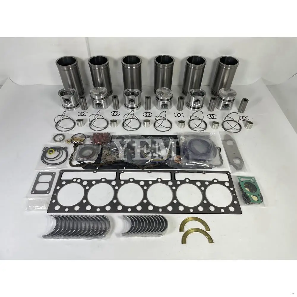 3306 Engine Overhaul Kit With Cylinder Gaskets Cylinder Piston Rings Liner Bearings Set for Caterpillar