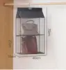 Almacenamiento de bolsos gris, 2 niveles - Bolsa colgante 3D