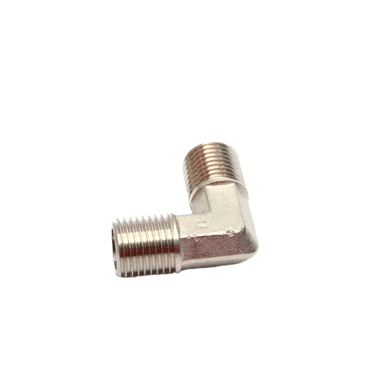 TOBO 1/2 Inch Externa l Threaded Cam Lock Elbow, Greenhead Pneumatic Gas Connector, Copper Fitting for Gas Hose - Hose Nipple