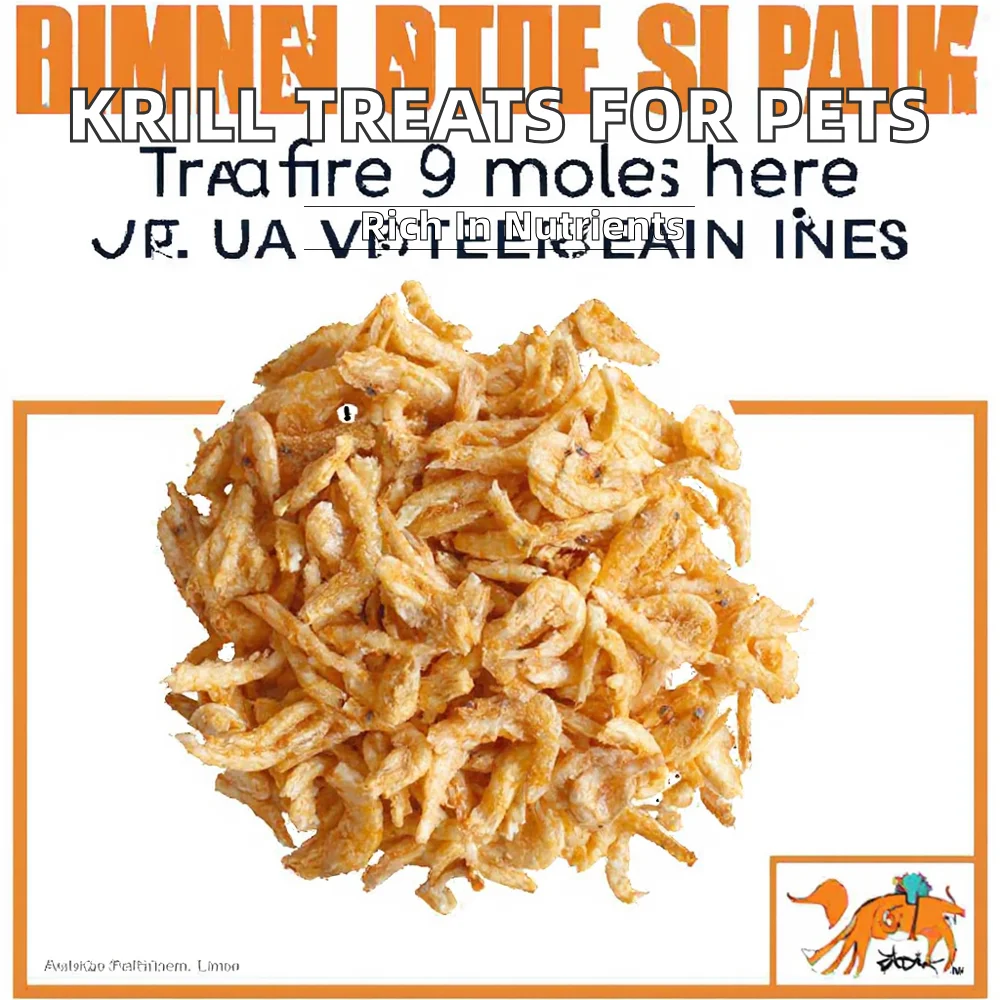 Freeze-Dried Krill Pet Treats Complementary Nutrition Supplement for Large Cats and Dogs details