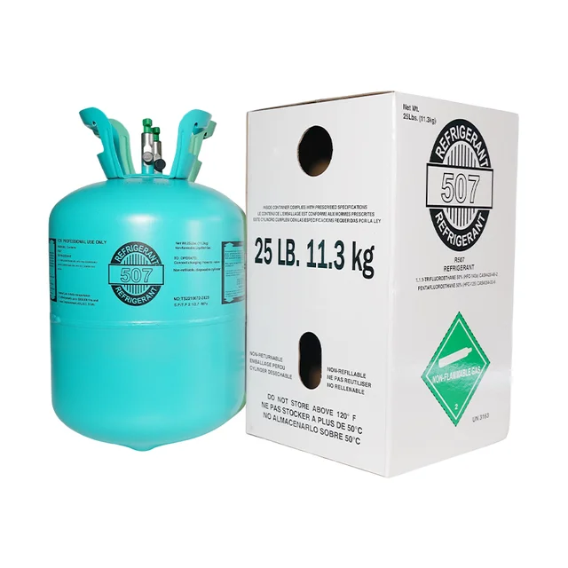 Iso Tank and 11.3kg Packing Refrigerant gas R507 with high mixed purity