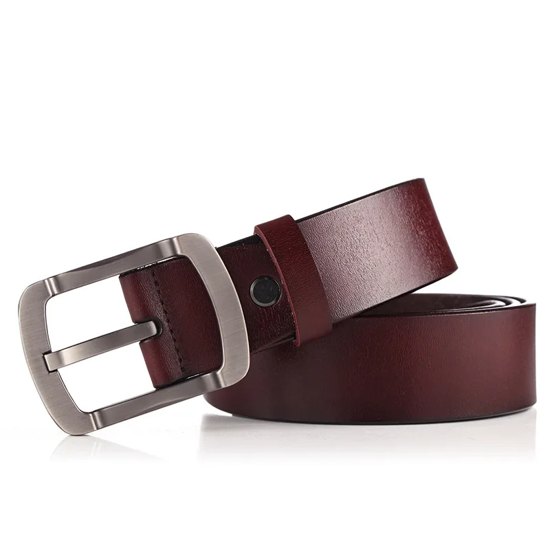 Stylish Retro Japanese Style Pin Buckle Leather Belt for Men