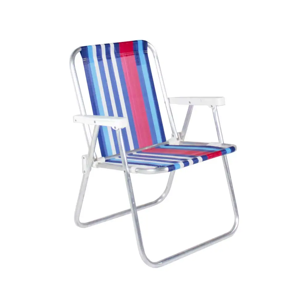 Hitree Color Striped Lightweight Durable Foldable Spring Beach Chair