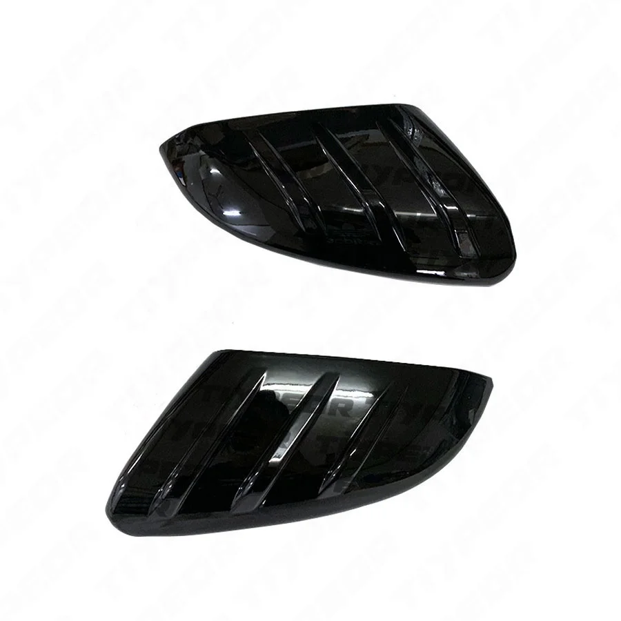 For Honda Civic 10th 2016 -2020 Mugen Style Gloss Black Rearview Side Wing Add-on Mirror Cover Cap