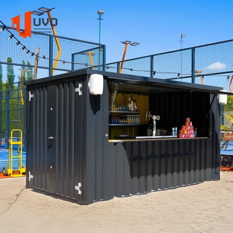 UVO Prefabricated Modular Mobile Shipping Container Shop Booth Movable Shop India Customized Retail Outlets