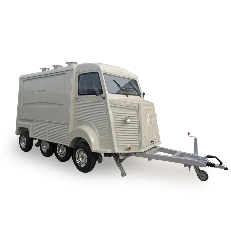 MAICHE Customized Mobile Coffee Snacks Citroen Food Trailer Truck Fast Food Cart Fruit Bar