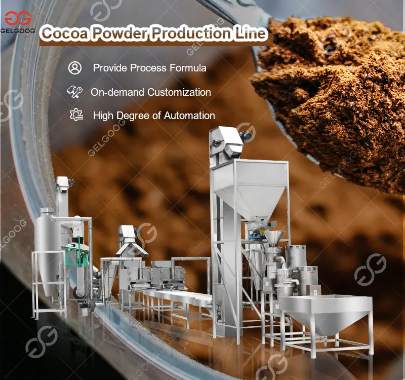 Cocoa Liquor Production Line Manufacturing Machine Instant Cocoa Powder