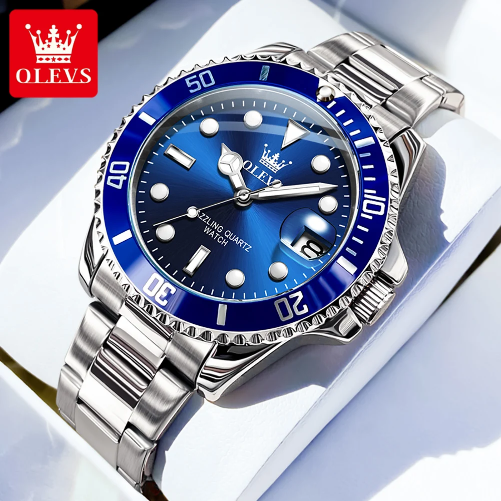 Luminous Waterproof Stainless Steel Men's Quartz Watch