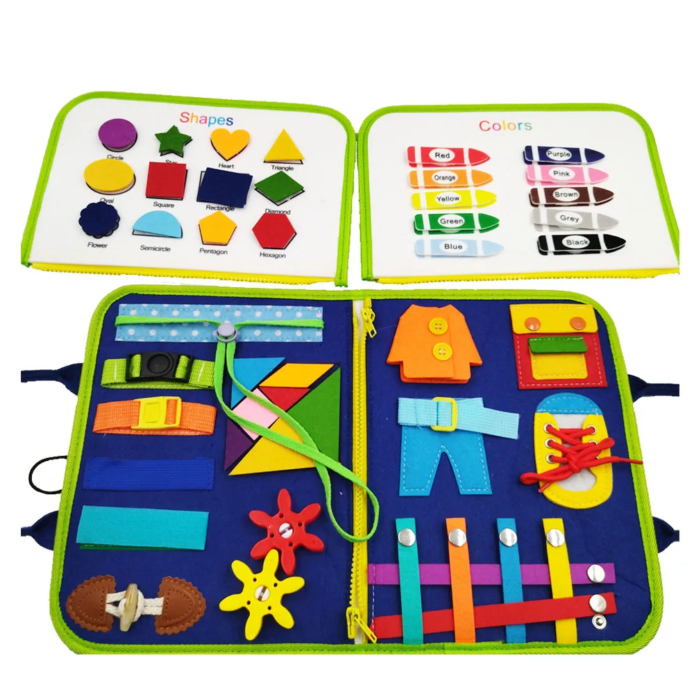 Af New Release Toys Early Educational Montessori Activity Board For ...