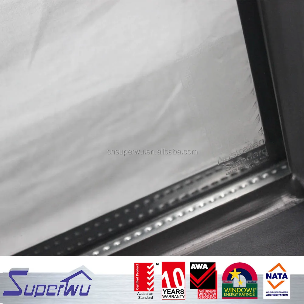 USA Market Certified Hurricane impact Aluminium awning windows with Laminated impact glass